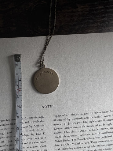 VAIGE One of One |  Vintage Zodiac Scorpio Gold Coin Necklace