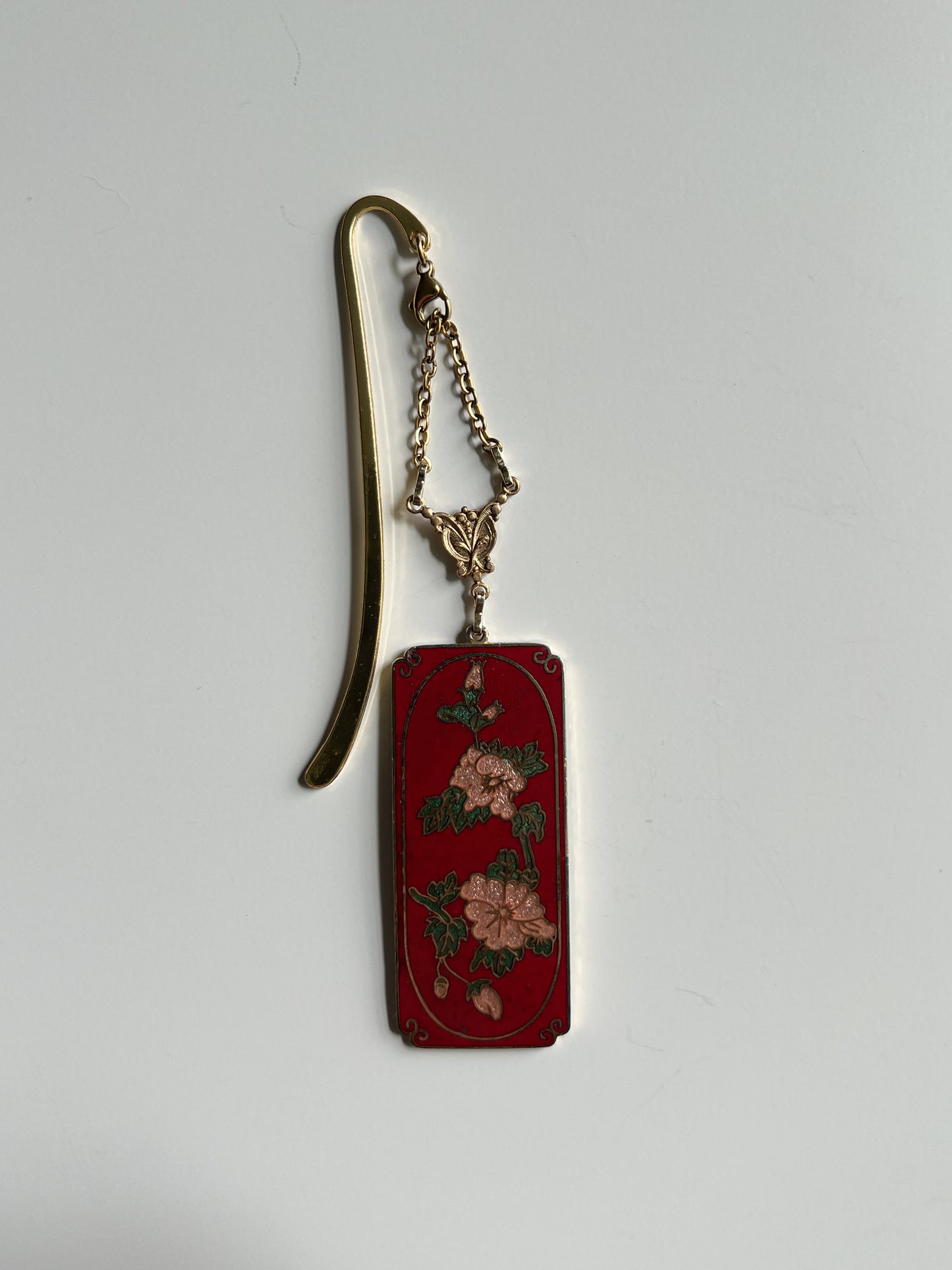 VINTAGE floral bookmark