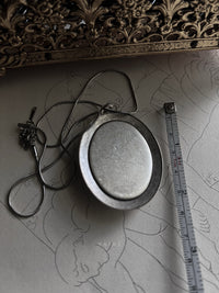 VAIGE Fairy on Flower Cameo Silver Necklace