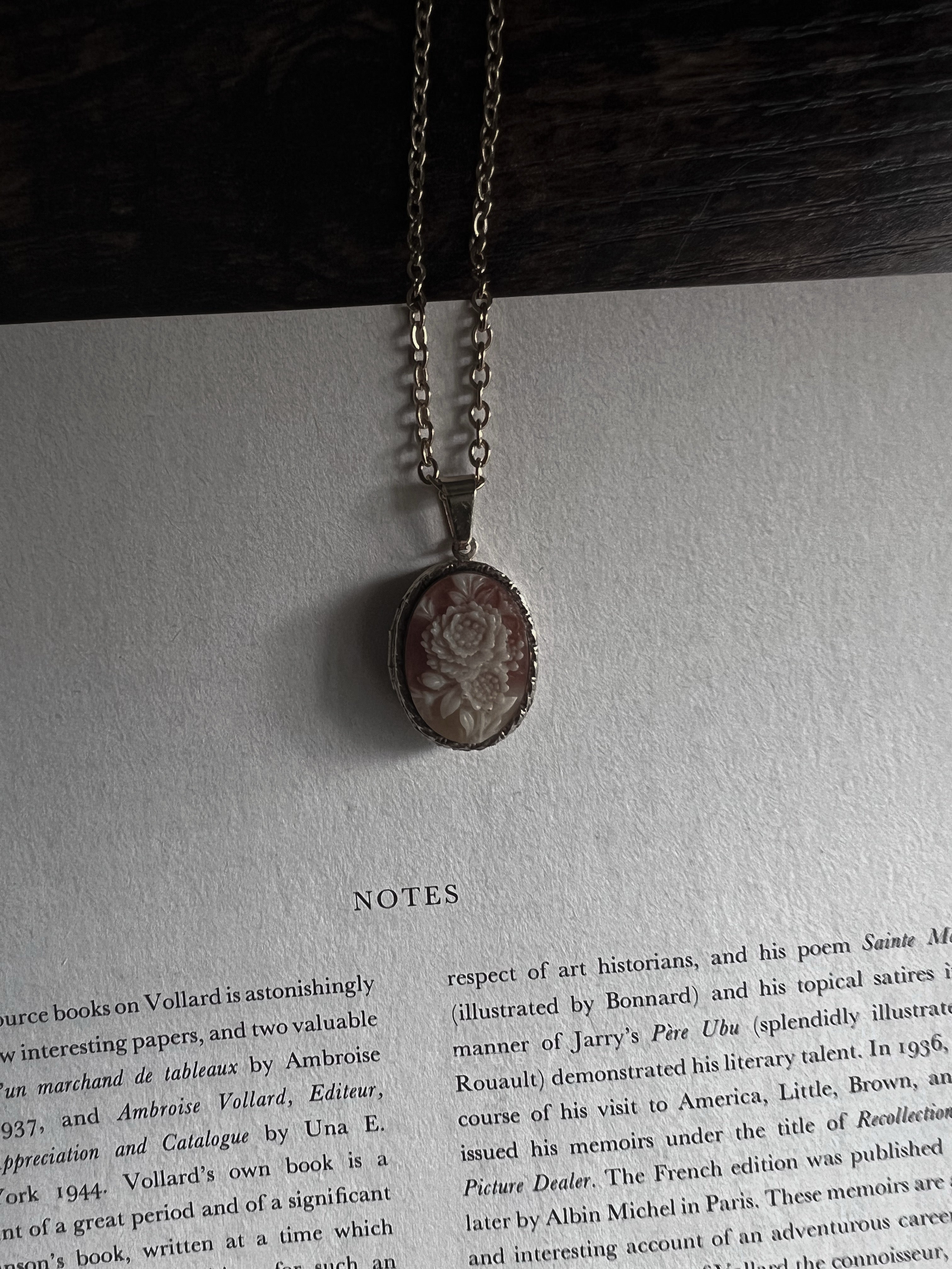 VAIGE One of One |  Vintage Orange Flower Locket Gold Necklace