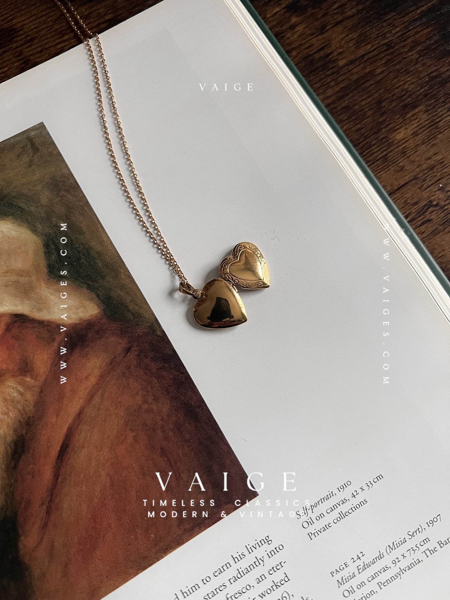 Mirelle Heart Locket Necklace