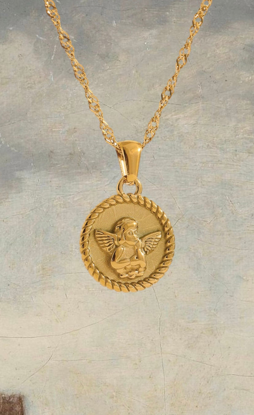 Golden Angel Necklace