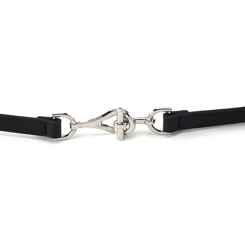 VAIGE Luxe Gold & Silver Leather Belt