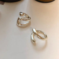 VAIGE Minimalist Silver Geometric Hollow Rings for Fashionable Occasions - Stylish Cubic Zirconia Jewelry Gifts