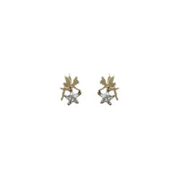 VAIGE Shiny Zircon Star Elf S925 Sterling Silver Stud Earrings - Lucky Charm Banquet Jewelry