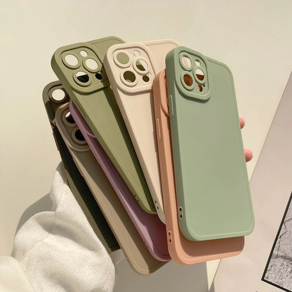 VAIGE Matte Soft Silicone Shockproof Phone Case with 12 Styles for iPhone Models 8, 7 Plus, X, XR, XS Max, 11, 12 Mini, 13 Pro Max, 14, 15 Pro Max