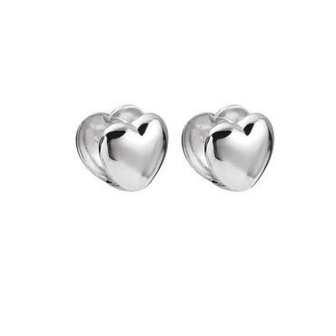 VAIGE Allergy-Free Cubic Zirconia Heart Stud Earrings - Elegant Gift for Anniversaries and Engagements