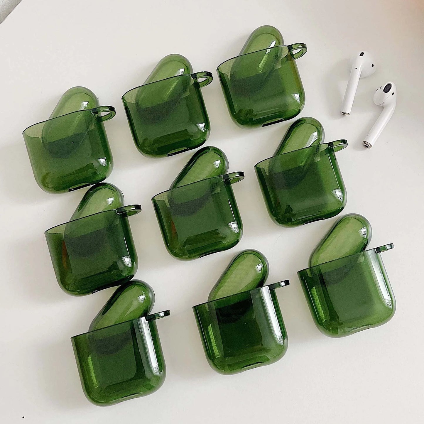 VAIGE Retro Green Silicone Earphone Case for Apple AirPods 1 2 3 Pro with Charging Box Compatibility