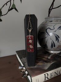 VINTAGE floral bookmark