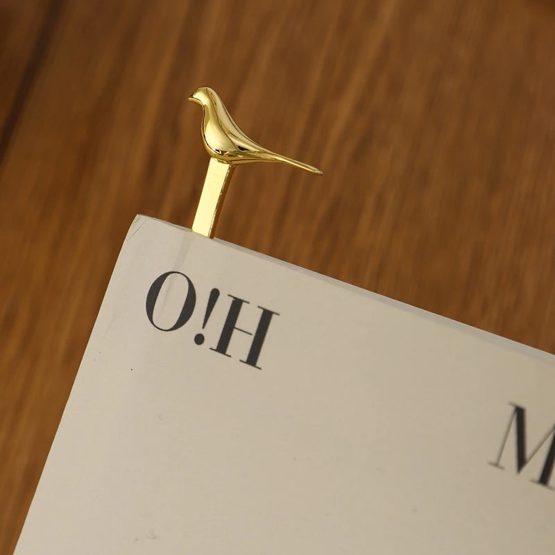 VAIGE Gold & Silver Bird Bookmark