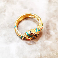 VAIGE Elegant 18K Gold-Plated Snake Ring with Dazzling Zircon