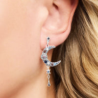 VAIGE Dreamy Crescent Moon Earrings in Gold and Silver - 925 Sterling Silver Elegance