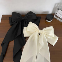 VAIGE Chic Bow Ribbon Hair Clip in Black, White, and Red