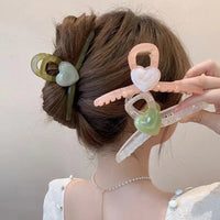 VAIGE Oversized Transparent Acrylic Hair Claw Clips for Stylish Ponytails and Hair Updos - Fashionable Headwear Accessories