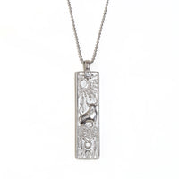 VAIGE Gold & Silver Zodiac Bar Necklace Stainless Steel Aries, Taurus, Gemini, Cancer, Leo, Virgo, Libra, Scorpio, Sagittarius, Capricorn, Aquarius, and Pisces
