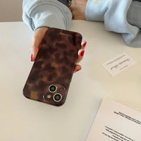 VAIGE Retro Amber Pattern Shockproof Protective Phone Case for iPhone Pro Max Series