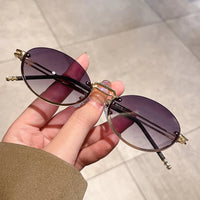 VAIGE Retro Chic Multi-Color Oval Frame Sunglasses