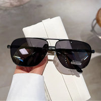 VAIGE Retro Oversized Polarized Sunglasses - Classic Black and Tortoise Shell Double Bridge