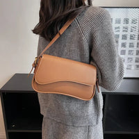 VAIGE Harper Vegan Leather Satchel in Classic Black & Chic Tan