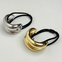 VAIGE Elegant Dual-Head Metal Hair Bands - Crystal Accents in Gold and Silver