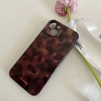 VAIGE Retro Amber Pattern Shockproof Protective Phone Case for iPhone Pro Max Series