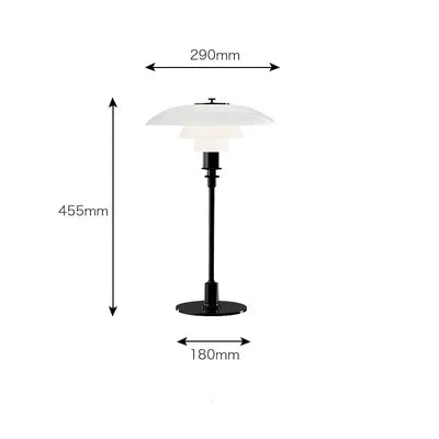 VAIGE Nordic Glass and Iron Floor Lamp - Retro Bauhaus Design for Living Room and Bedroom, Touch On/Off Switch, LED Compatible