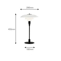 VAIGE Nordic Glass and Iron Floor Lamp - Retro Bauhaus Design for Living Room and Bedroom, Touch On/Off Switch, LED Compatible