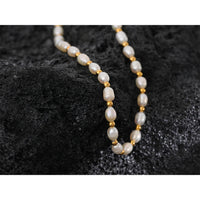 VAIGE Elegant Gold & Pearl Layered Necklace with Freshwater Pearls