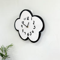 VAIGE Modern Minimalist Swaying Cloud Wall Clock - Wooden & Acrylic Design for Living Room and Children's Room Decoration