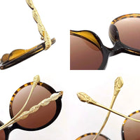 VAIGE Retro Chic Gradient Round Sunglasses in Colorful Hues