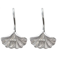 VAIGE 925 Sterling Silver Ginkgo Leaf Stud Earrings