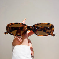 VAIGE Stylish Vintage Oval Sunglasses - Black & Tortoise Shell UV400