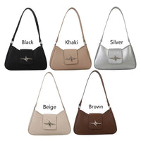 VAIGE Retro-Inspired Vegan Leather Shoulder Bags - Chic Small Purse in Classic Black and Cream