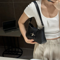 VAIGE Retro-Inspired Vegan Leather Shoulder Bags - Chic Small Purse in Classic Black and Cream