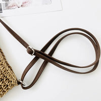 VAIGE Chic Woven Straw Crossbody Bag in Tan - Stylish Summer Shoulder Handbag