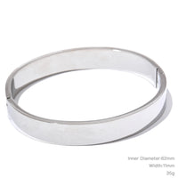 VAIGE  High Quality Stainless Steel Round Wide Bracelet Bangle Gold Silver Color Waterproof Charm Jewelry Gift