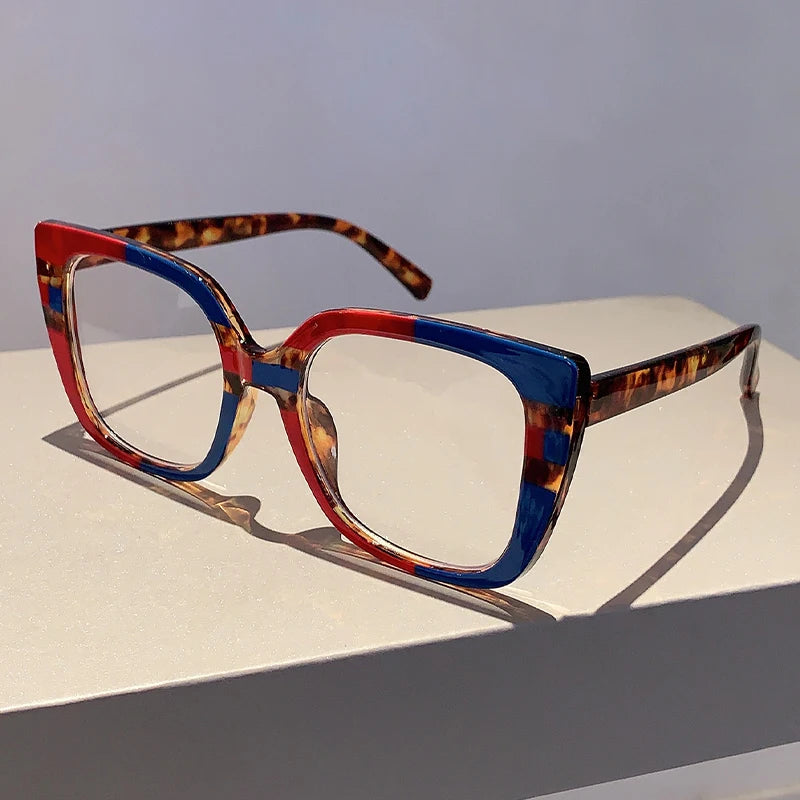 VAIGE Vibrant Multicolor Oversized Square Eyeglasses