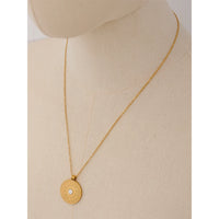 VAIGE Celestial Gold Moon Phase Pendant Necklace