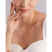 VAIGE Elegant Imitation Pearl Drop Pendant Necklace with 18k Gold Plated Stainless Steel Chain - Delicate Collar Jewelry