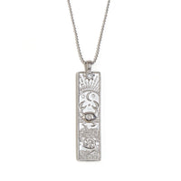 VAIGE Gold & Silver Zodiac Bar Necklace Stainless Steel Aries, Taurus, Gemini, Cancer, Leo, Virgo, Libra, Scorpio, Sagittarius, Capricorn, Aquarius, and Pisces