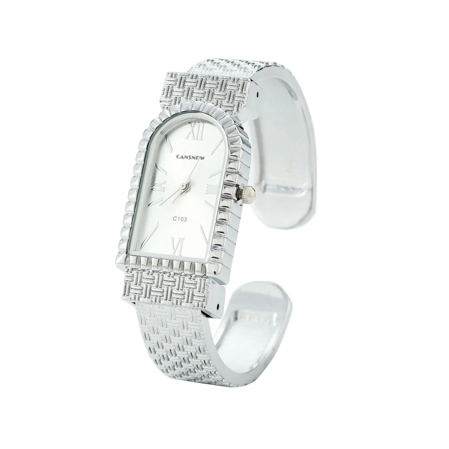 VAIGE Luxurious Gold & Zircon Diamond Small Square Quartz Watch