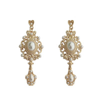 VAIGE Elegant Water Drop Baroque Pearl & Gold Earrings