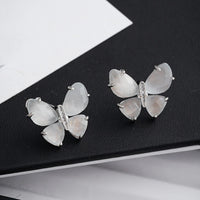 VAIGE Enchanting Butterfly Earrings - Elegant Delicate Design in Blue and Gold