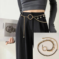 VAIGE Elegant Gold Multilayer Body Chain Belt