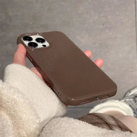 VAIGE Luxury Vertical Stripe Pattern Solid Color Silicone Shockproof TPU Phone Case for iPhone Pro Max Series