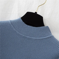 VAIGE Soft Knitted Turtleneck Pullover Sweater - High Stretch Cashmere Blend, Basic Solid Design for Autumn/Winter Casual Wear