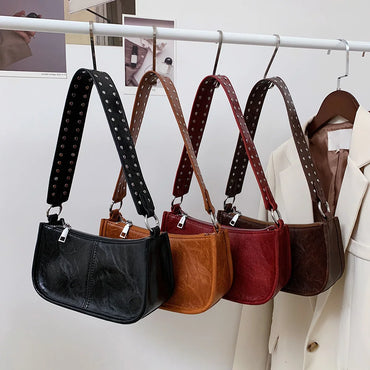 Retro Shoulder Bag Adjustable Strap  Satchel Bag