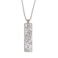 VAIGE Gold & Silver Zodiac Bar Necklace Stainless Steel Aries, Taurus, Gemini, Cancer, Leo, Virgo, Libra, Scorpio, Sagittarius, Capricorn, Aquarius, and Pisces
