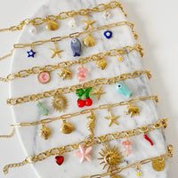 VAIGE 3-Piece Cute Drop Oil Jewelry Charms Set for Handmade Accessories - Perfect for Earrings, Necklaces, and Bracelets