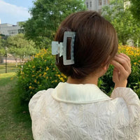 VAIGE Large Transparent Plastic Hair Claw Clip - Multifunctional Crab Hair Accessories for Casual Style